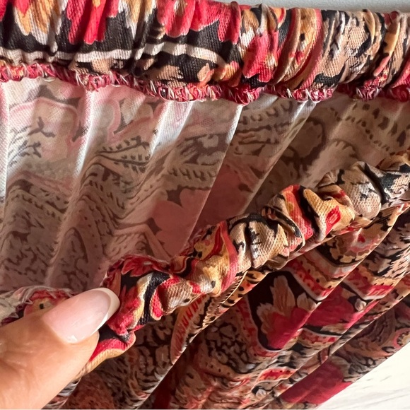 2/$100 Vintage Pablo Collection Short Sleeve Pleated Midi Skirt Set SZ 16 - Picture 3 of 7